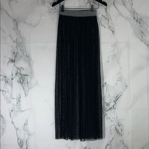 Sheer black skirt